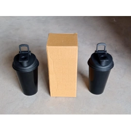 Shaker Bottle Perfect for Protein Shakes and Pre Workout Gym | 2 pc Set