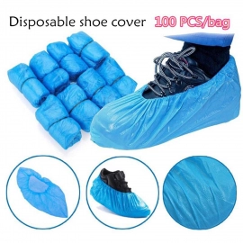 Type Plastic Elastic Top Disposable Shoe Cover For Rainy Season | 50 Pairs