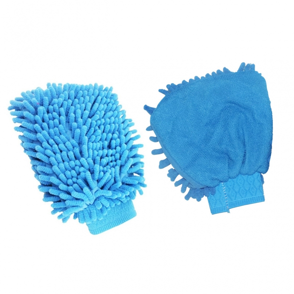 Microfiber Wash and Dust Chenille Mitt Cleaning Gloves