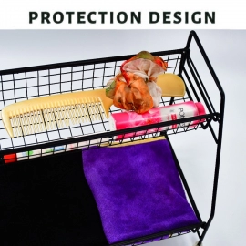 Metal Space Saving Multi Purpose 2 Tier 2 Layer Kitchen Spice Rack Storage Organizer Shelf Stand