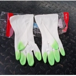 Reusable Rubber Latex PVC Flock lined Elbow Length Hand Gloves cleaning gloves