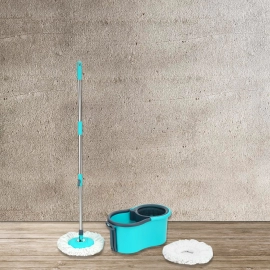 Quick Spin Mop Plastic Spin | Bucket Floor Cleaning | Easy Wheels And Big Bucket | Floor Cleaning Mop With Bucket