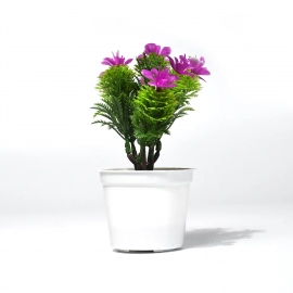 Flower Pot Artificial Decoration Plant | Natural Look and Plastic Material For Home | Hotels , Office And Multiuse Pot