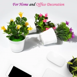 Flower Pot Artificial Decoration Plant | Natural Look and Plastic Material For Home | Hotels , Office And Multiuse Pot