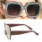 Big Square Diamond Framed Sunglasses