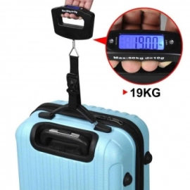 Black Digital Portable Luggage Scale with LCD Backlight | 50 kg