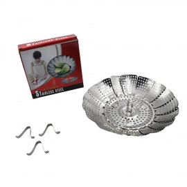 Stainless-Steel Heaviest vegetable, Cooking Foldable Steamer Basket