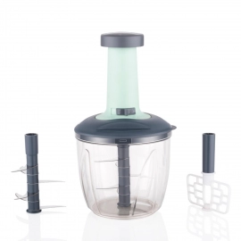 1100 ml 2 in 1 Push Up Chopper with Blender Affixed With 6 Sharp Blade