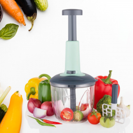 1100 ml 2 in 1 Push Up Chopper with Blender Affixed With 6 Sharp Blade
