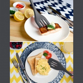 Silicone Slotted Spatula, Non Stick Kitchen Turners, Kitchen Utensils | 30cm