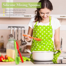 Multi Purpose Heat Resistance Silicone Spatula Turner Non-Stick Silicone Kitchen Tools | 28cm