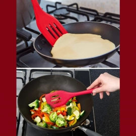 Silicone Spatula | Non-Stick | Heat, Stain and Odor Resistant | Easy to Clean and Dishwasher Safe