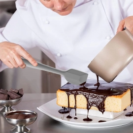 Silicone Spatula | 600°F Heat Resistant Baking Spoon and Spatulas | 28cm