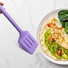 Food Grade Silicone Non Stick Spatula | Resistant Spatula Turner Kitchen Cooking Tool Utensils For Eggs, Fish, Burgers | 33cm