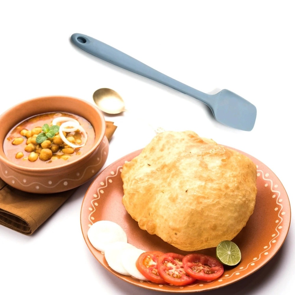 Non-Stick Heat Resistant Silicone Scraper Spatula | Perfect for Kitchen, Serving, Scraping, Stirring (28 cm)