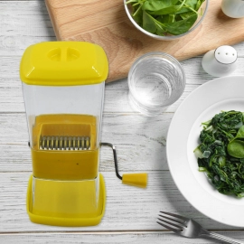 Manual Onion and Chilly Cutter with Stainless Steel Blades for Cutting Onion, Chilly and Other Vegetables