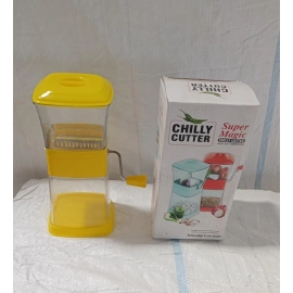 Manual Onion and Chilly Cutter with Stainless Steel Blades for Cutting Onion, Chilly and Other Vegetables