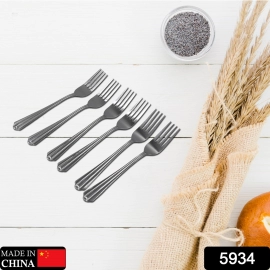 Steel Forks Set of 6 | Fork Set for Home And Kitchen Fork High Quality Premium Fork Set