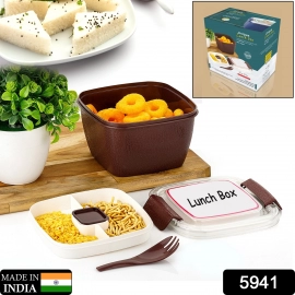 Unique Lunch Box Reusable Freezer Safe Food Containers with Spoon for Adults and Kids