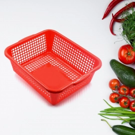 Plastic 3 Pieces Kitchen Large Size Dish Rack Drainer Vegetables and Fruits Washing Basket