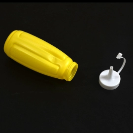 Plastic Squeeze Bottle Ketchup Mustard Honey Sauce Dispenser Bottle | 2 Pc Set