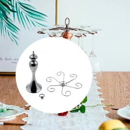 Classic Elegant Tabletop Wine Cup, Rack 6 Wine Glass Holder Storage Freestanding stemware Rack Display Holder