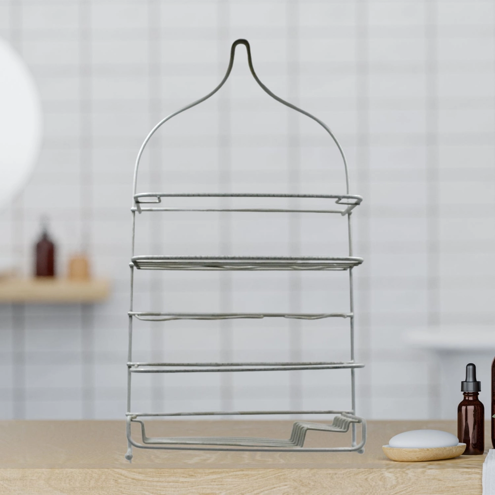 MULTIPURPOSE STAINLESS STEEL BATHROOM SHELF AND RACK/SHOWER CADDY/BATHROOM STORAGE SHELF/HOLDER/BATHROOM ACCESSORIES