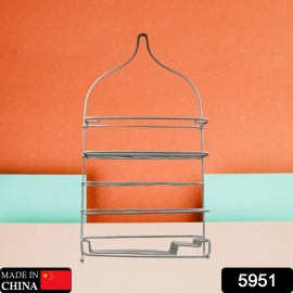 MULTIPURPOSE STAINLESS STEEL BATHROOM SHELF AND RACK/SHOWER CADDY/BATHROOM STORAGE SHELF/HOLDER/BATHROOM ACCESSORIES