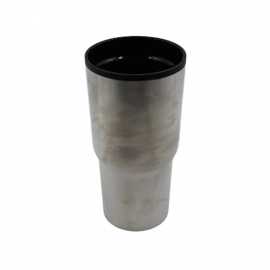 STAINLESS STEEL VACUUM GLASS INSULATED GLASS COFFEE CUPS DOUBLE WALLED TRAVEL MUG