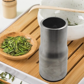 STAINLESS STEEL VACUUM GLASS INSULATED GLASS COFFEE CUPS DOUBLE WALLED TRAVEL MUG