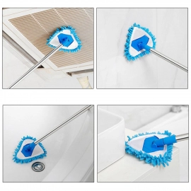 Stainless Steel Road Adjustable Triangle Mop Used For Cleaning Dusty And Wet Floor Surfaces and Tiles