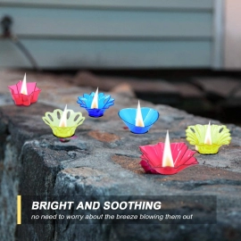 Plastic Candle Cup with Multi Shape  | Multicolor