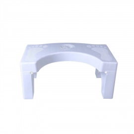 Plastic Non Slip Folding Toilet Squat Stool | White Color