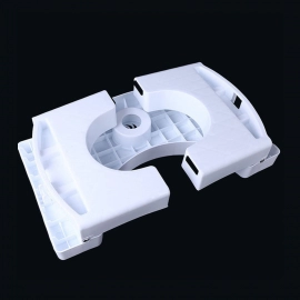 Plastic Non Slip Folding Toilet Squat Stool | White Color