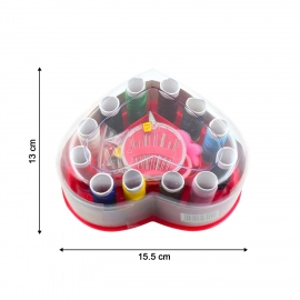 Heart Shaped Sewing Box Multi Functional Convenient Sewing Tools