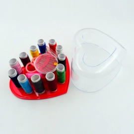 Heart Shaped Sewing Box Multi Functional Convenient Sewing Tools