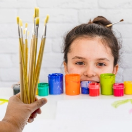 Brown Art Brush Set for Artists | Pack of 12