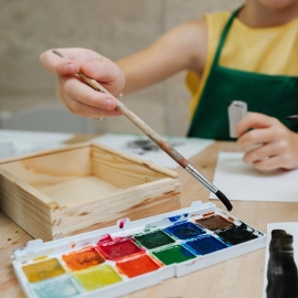 Brown Art Brush Set for Artists | Pack of 12