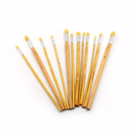 Brown Art Brush Set for Artists | Pack of 12