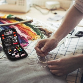 48 Pc Purse Sewing Set used for sewing of clothes and fabrics including all home purposes