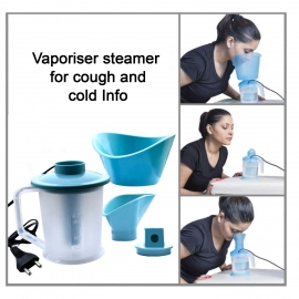 3 IN 1 STEAM VAPORIZER, COUGH STEAMER, NOZZLE INHALER AND NOSE VAPORIZER