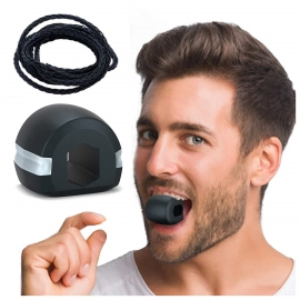 Black Jaw Exerciser Used To Gain Sharp And Chiselled Jawline Easily And Fast