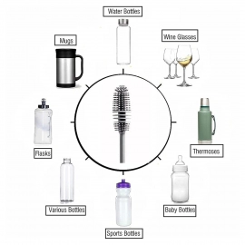 Bottle Cleaning Brush Widely Used In All Types Of Household Kitchen Purposes