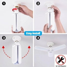 Fan Blade LED Light Bulb, Super Bright Angle Adjustable Home Ceiling