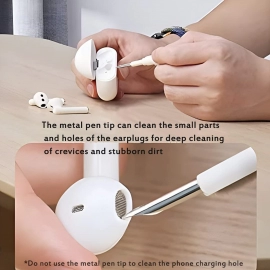 3 In 1 Earbuds Cleaning Pen For Cleaning Of Ear Buds And Ear Phones Easily Without Having Any Damage