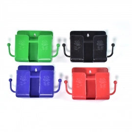 Wall Mounted Storage Box/Remote Storage Organizer Case with 2 Side Hanging Hooks