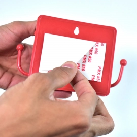 Wall Mounted Storage Box/Remote Storage Organizer Case with 2 Side Hanging Hooks