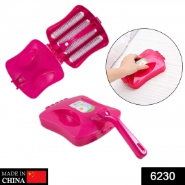 Plastic Handheld Carpet Roller Brush Cleaning With Dust Crumb Collector, Wet, And Dry Brush