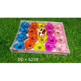 Heart Shape Wax Scented Candles | Pack of 20 pcs