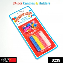 Birthday Party Candles (Pack of 24 pcs)